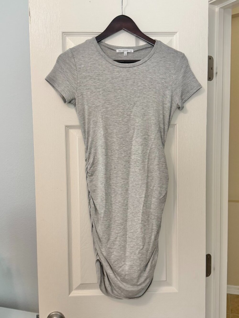 Antistar Ruched T-Shirt Dress